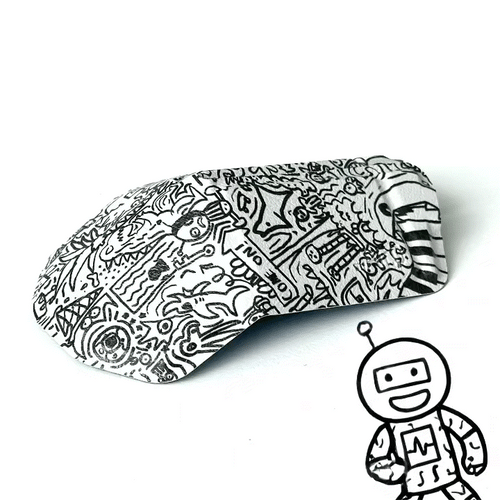 OriMouse Adventures - mouse pieghevole wireless edizione artistica, vista frontale