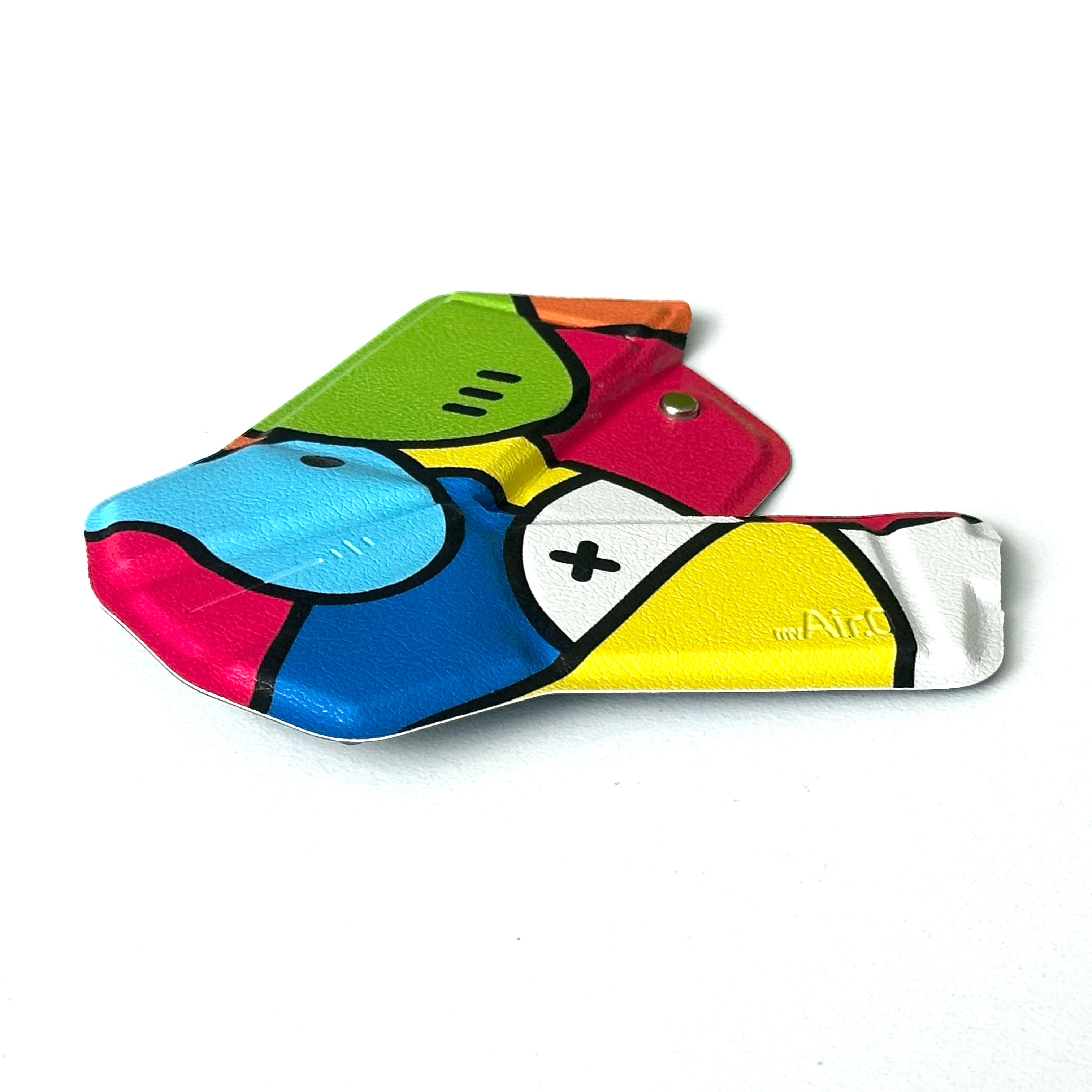 OrigamiMouse Popu Canvas - mouse pieghevole wireless edizione artistica, vista frontale